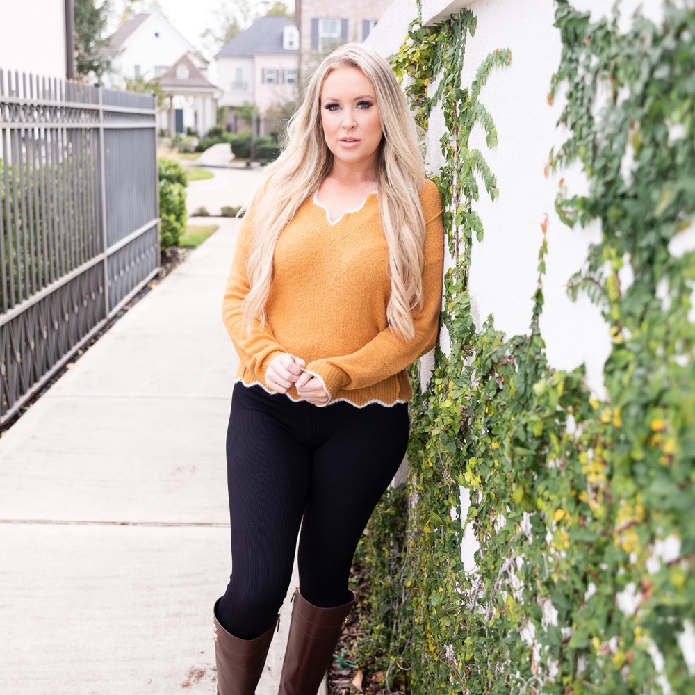 Hadley Scalloped Sweater